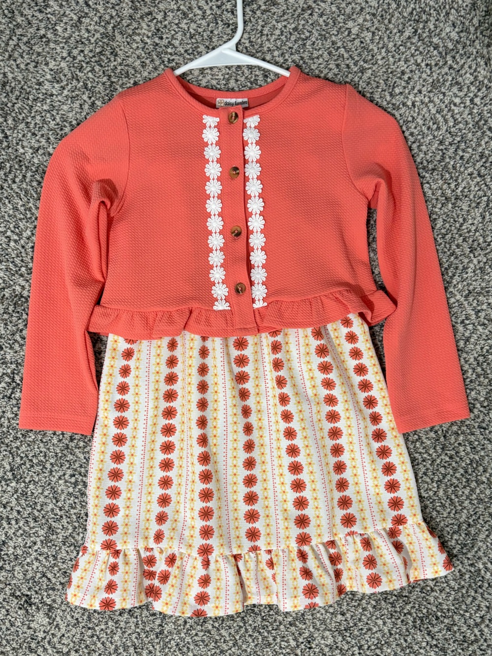 girls 3pc flower set size 6